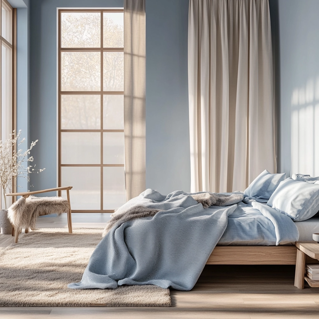 farmhouse blue bedroom 12