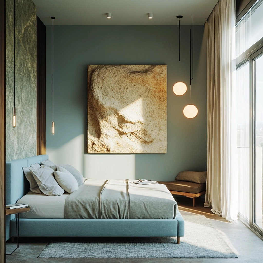 farmhouse blue bedroom 17
