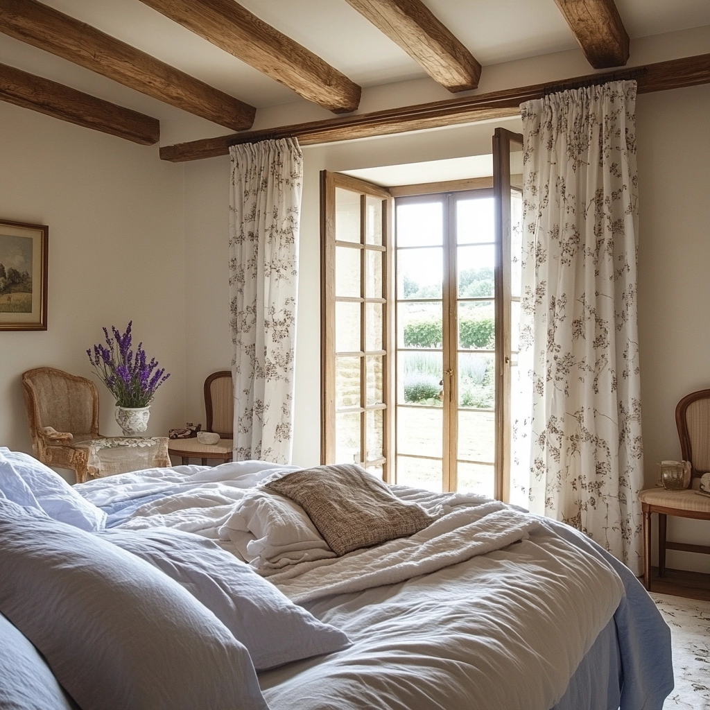 farmhouse blue bedroom 38