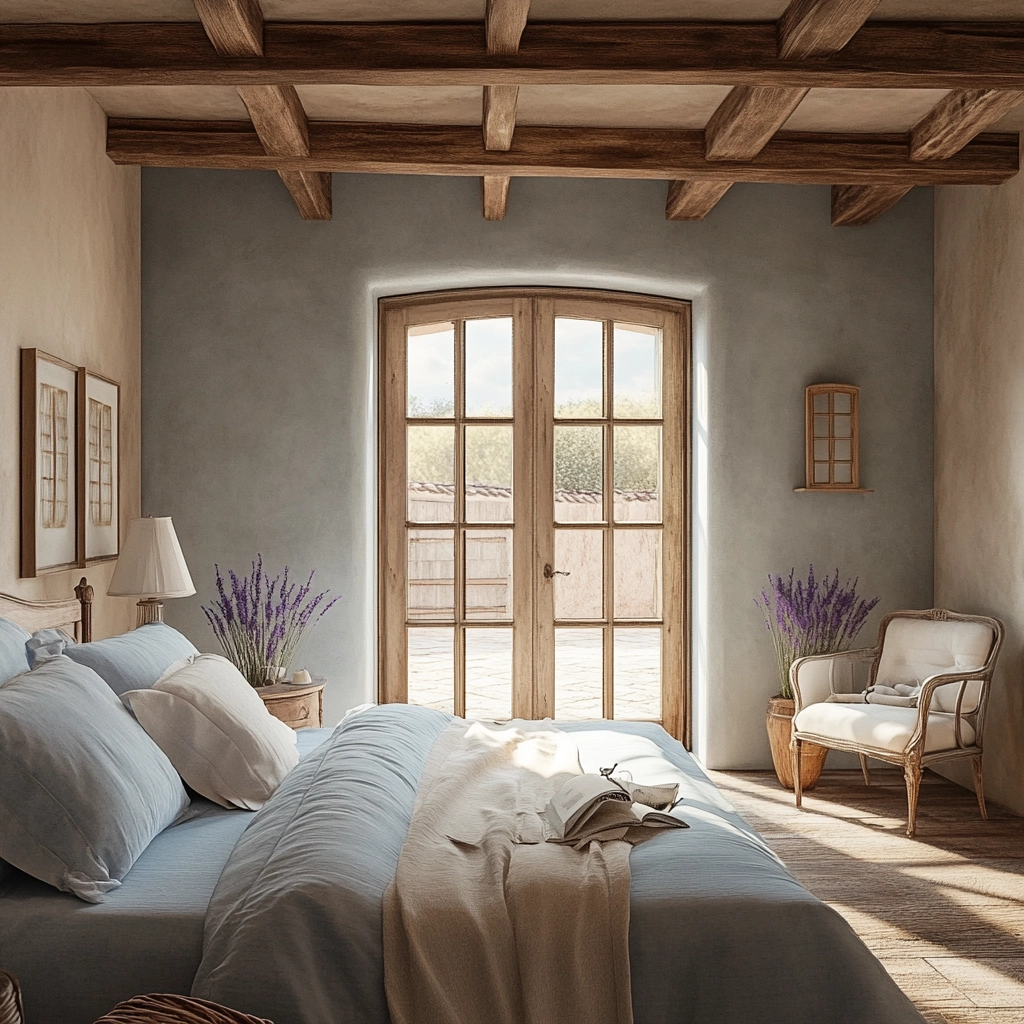 farmhouse blue bedroom 39