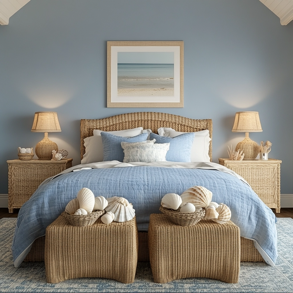 farmhouse blue bedroom 6