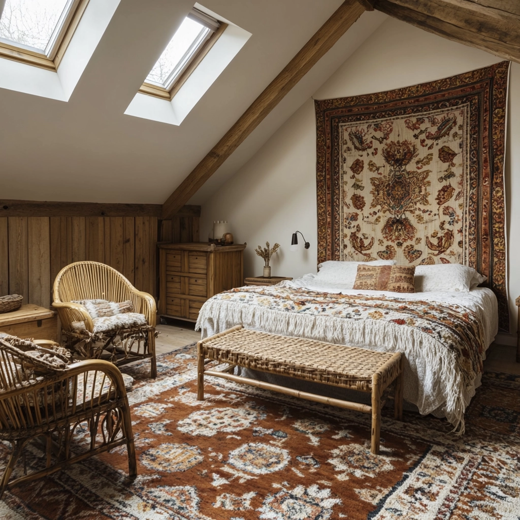 farmhouse boho bedroom 13