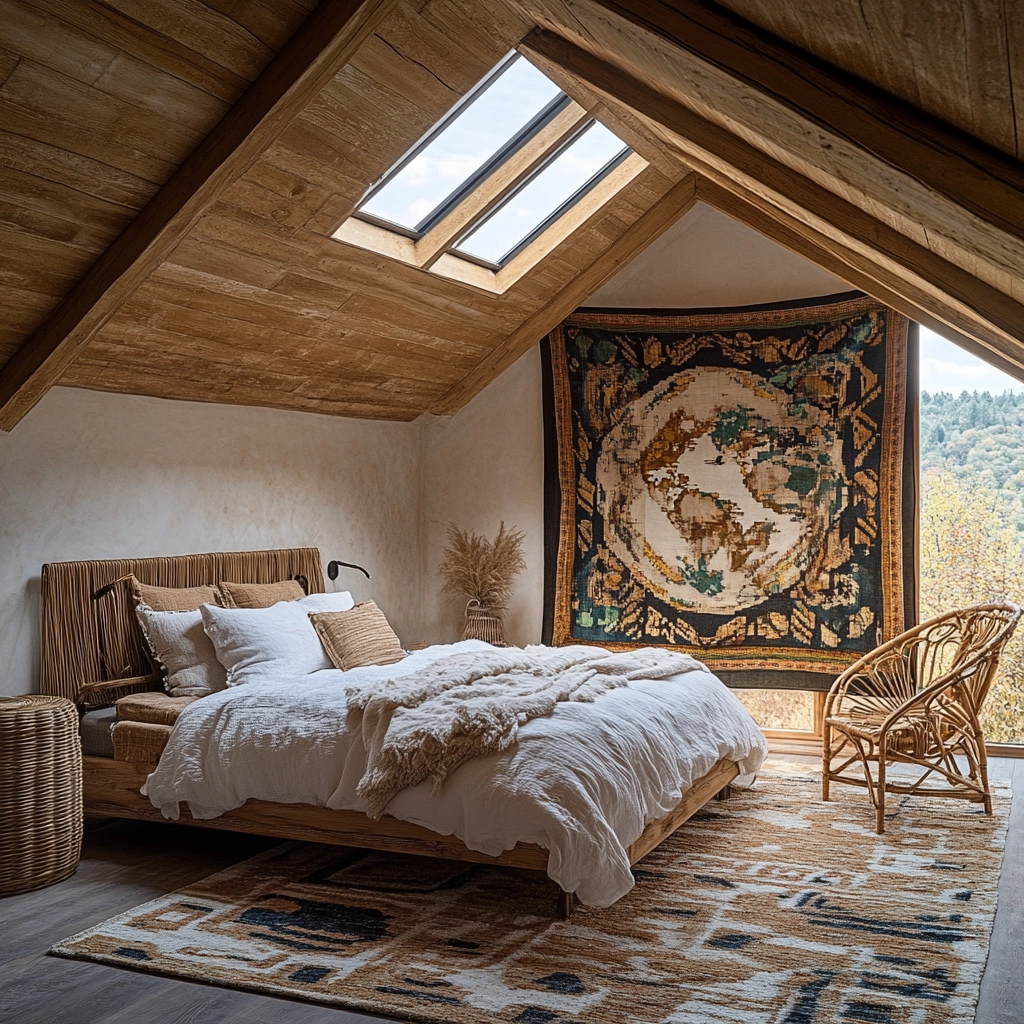 farmhouse boho bedroom 16