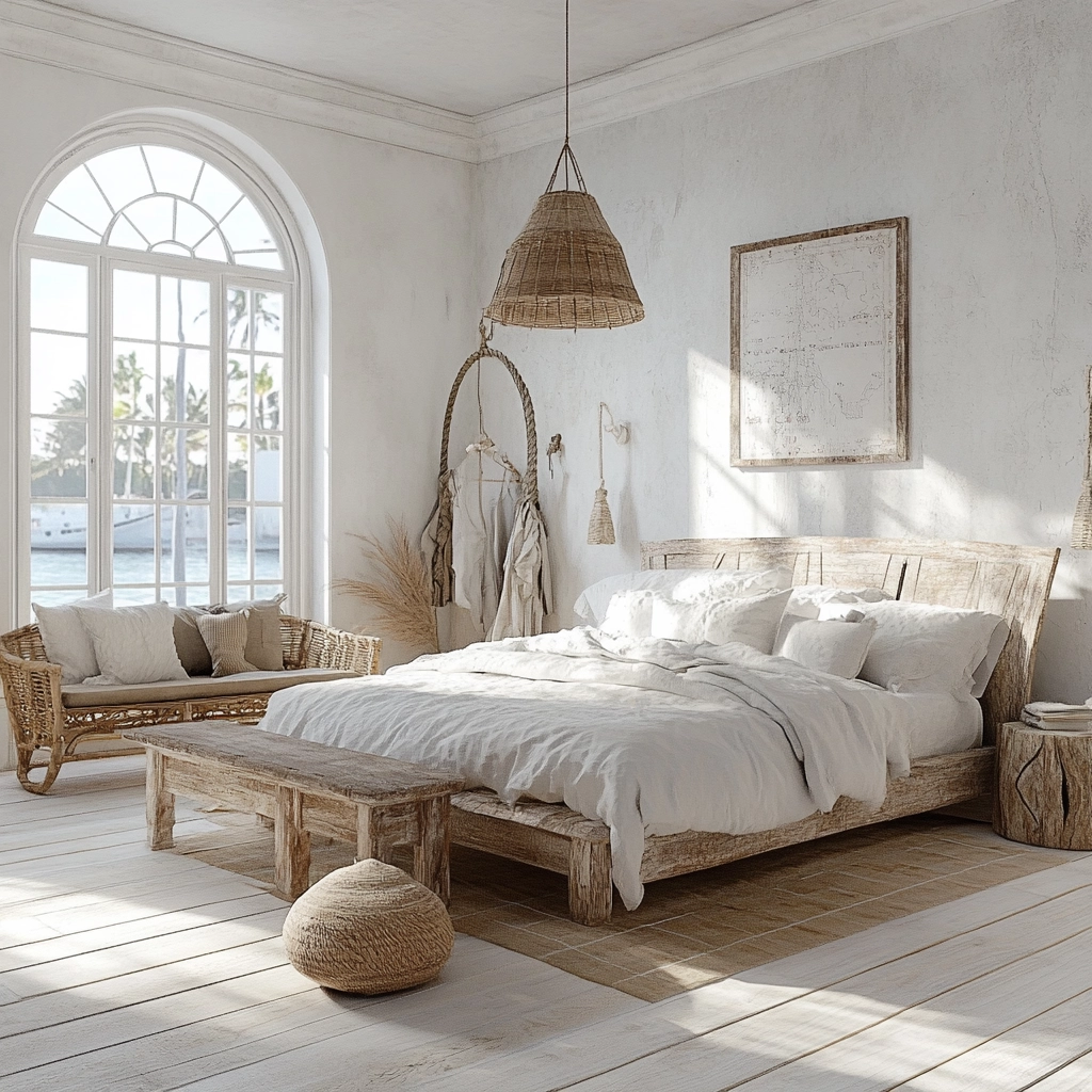 farmhouse boho bedroom 18