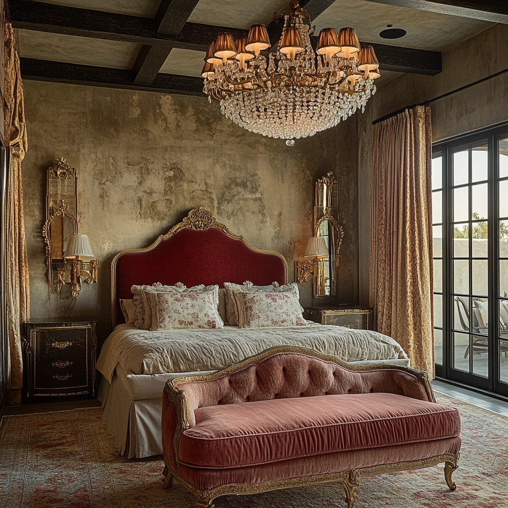 farmhouse boho bedroom 27