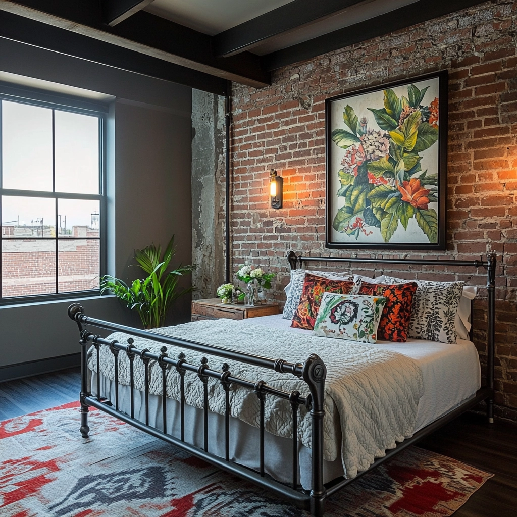 farmhouse boho bedroom 29