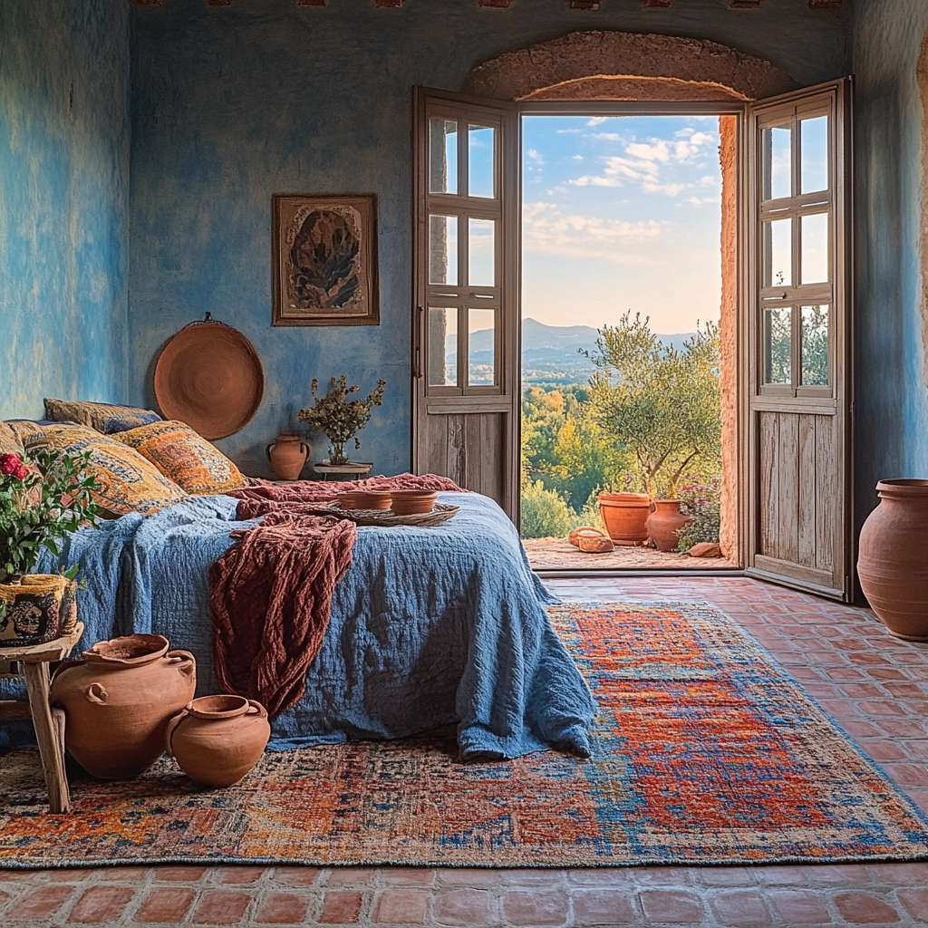 farmhouse boho bedroom 35