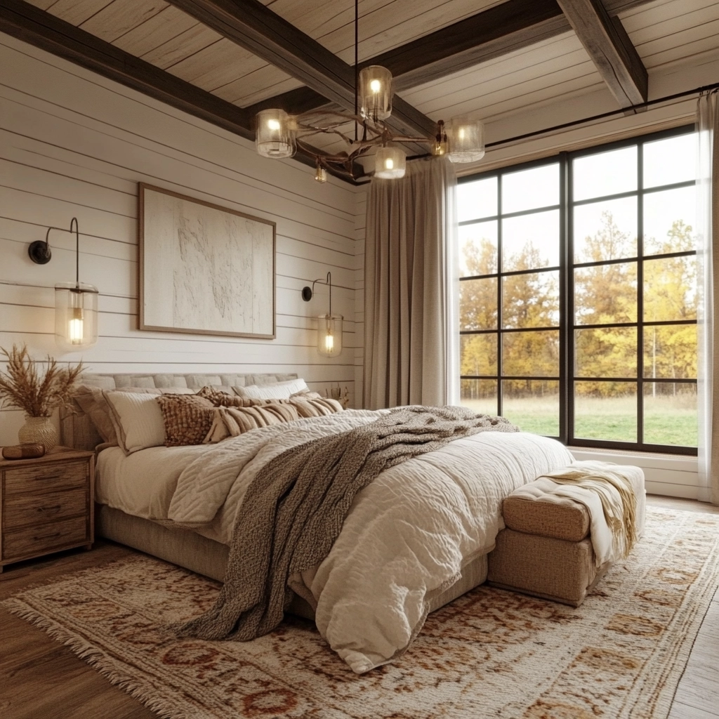 farmhouse boho bedroom 38