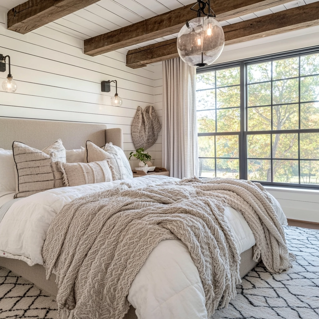 farmhouse boho bedroom 39