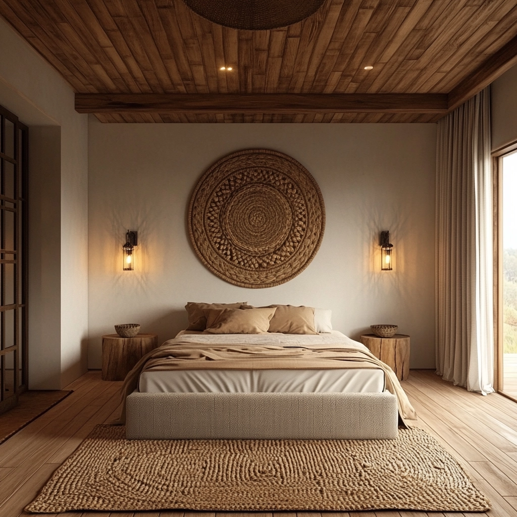 farmhouse boho bedroom 45