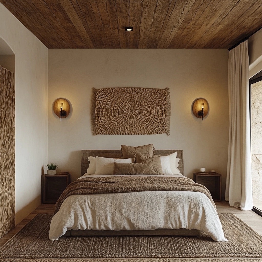 farmhouse boho bedroom 46