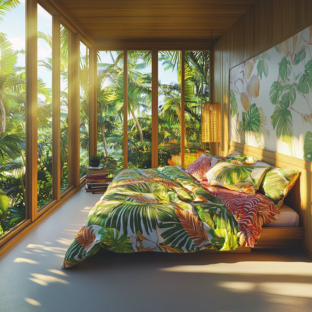 farmhouse boho bedroom 54