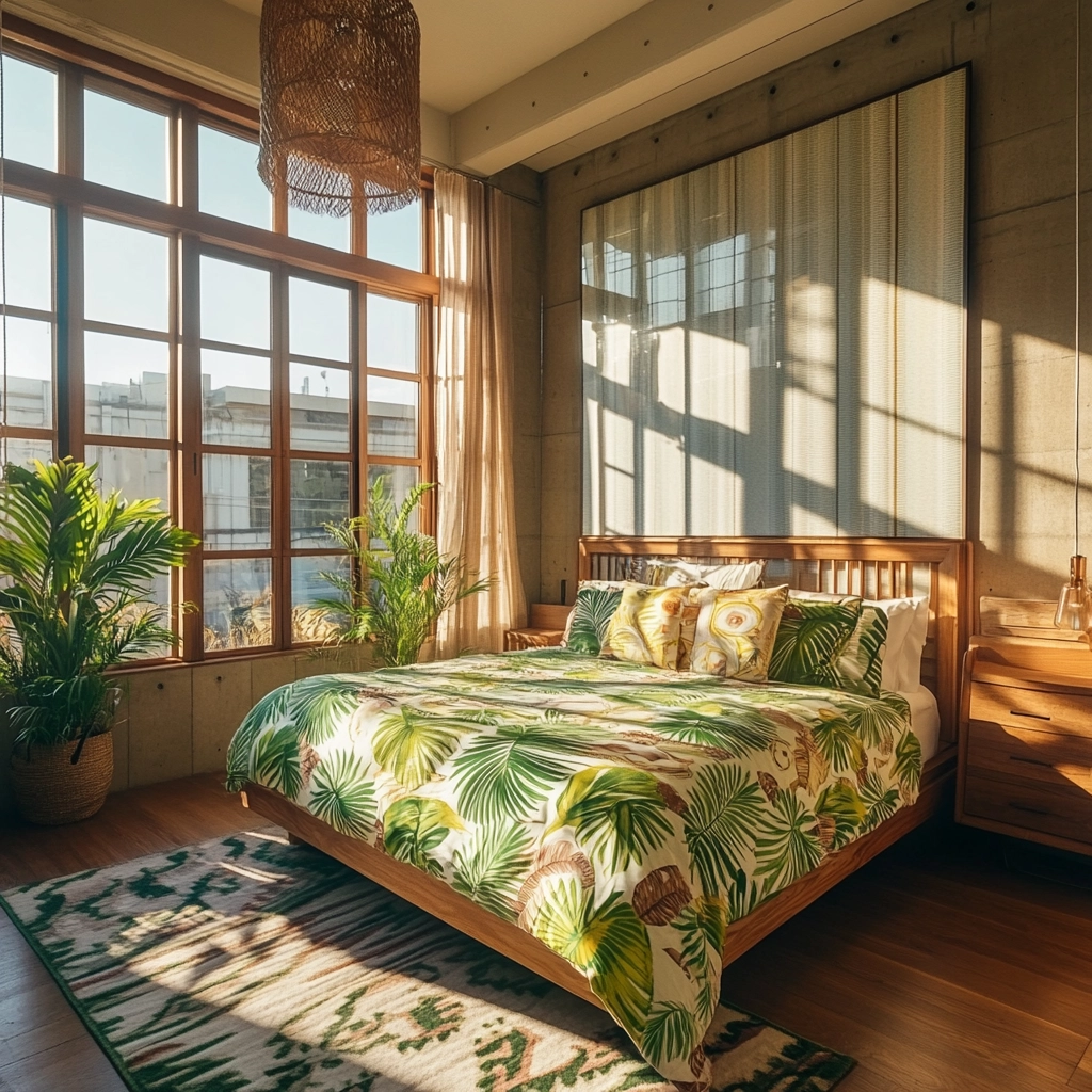 farmhouse boho bedroom 56