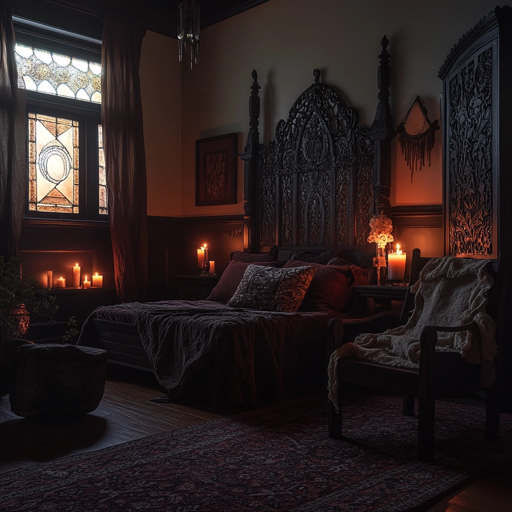 farmhouse boho bedroom 68