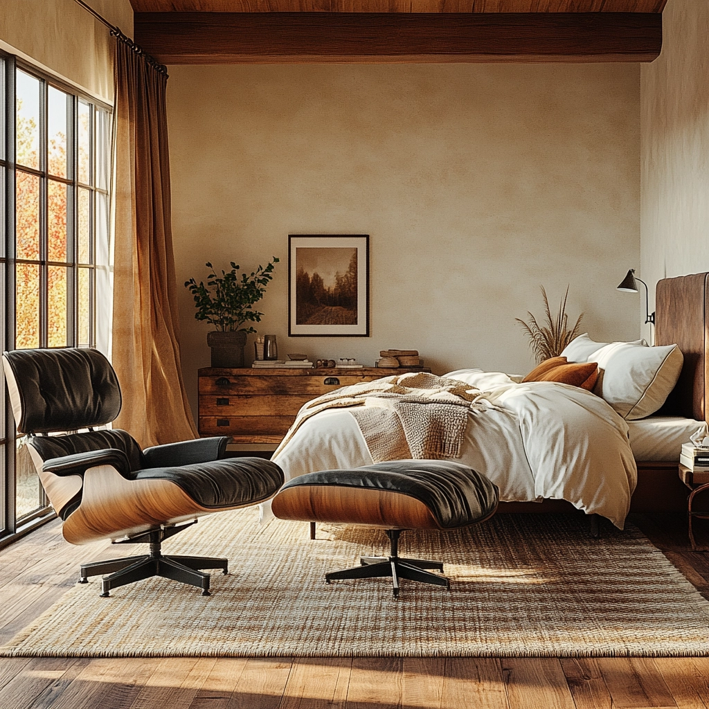 farmhouse boho bedroom 78
