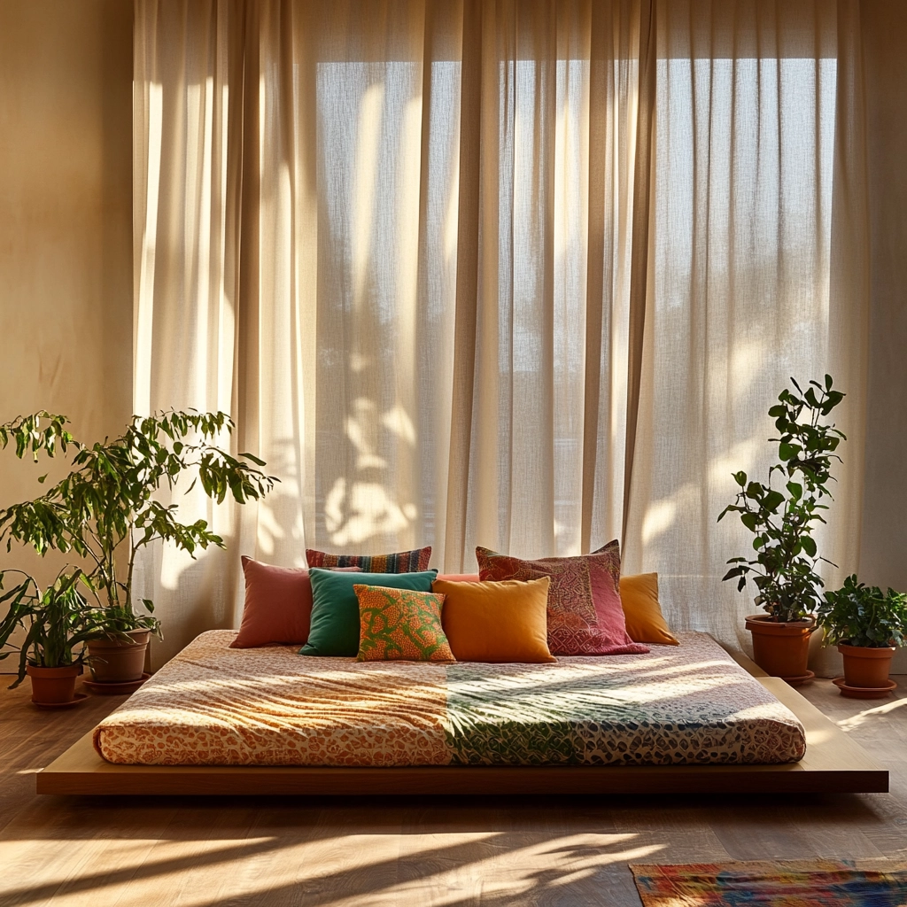farmhouse boho bedroom 9