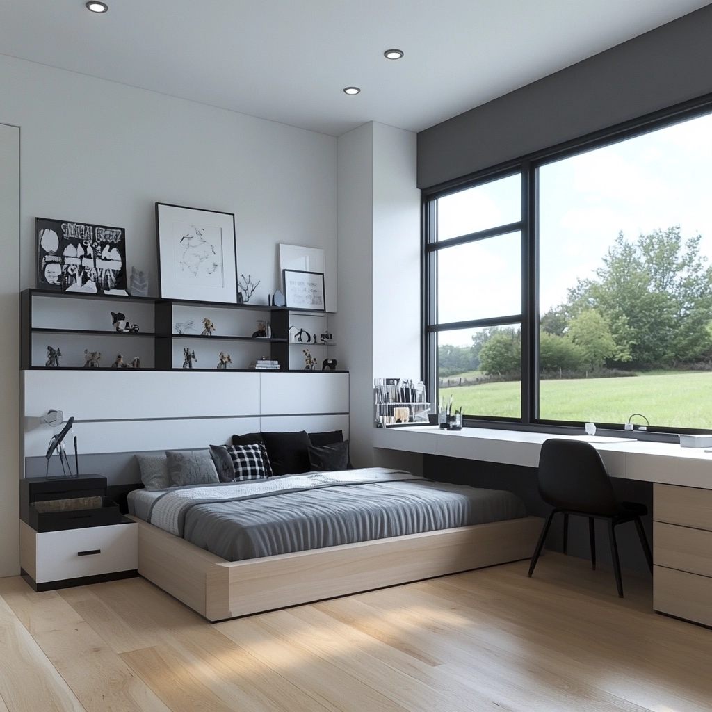 farmhouse boys bedroom 37