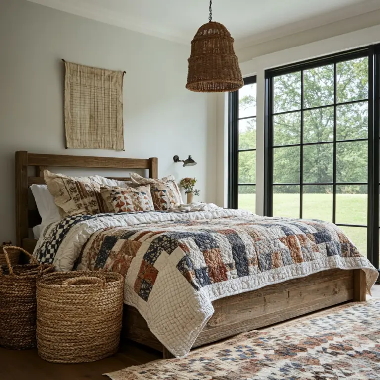 farmhouse chic bedroom 1