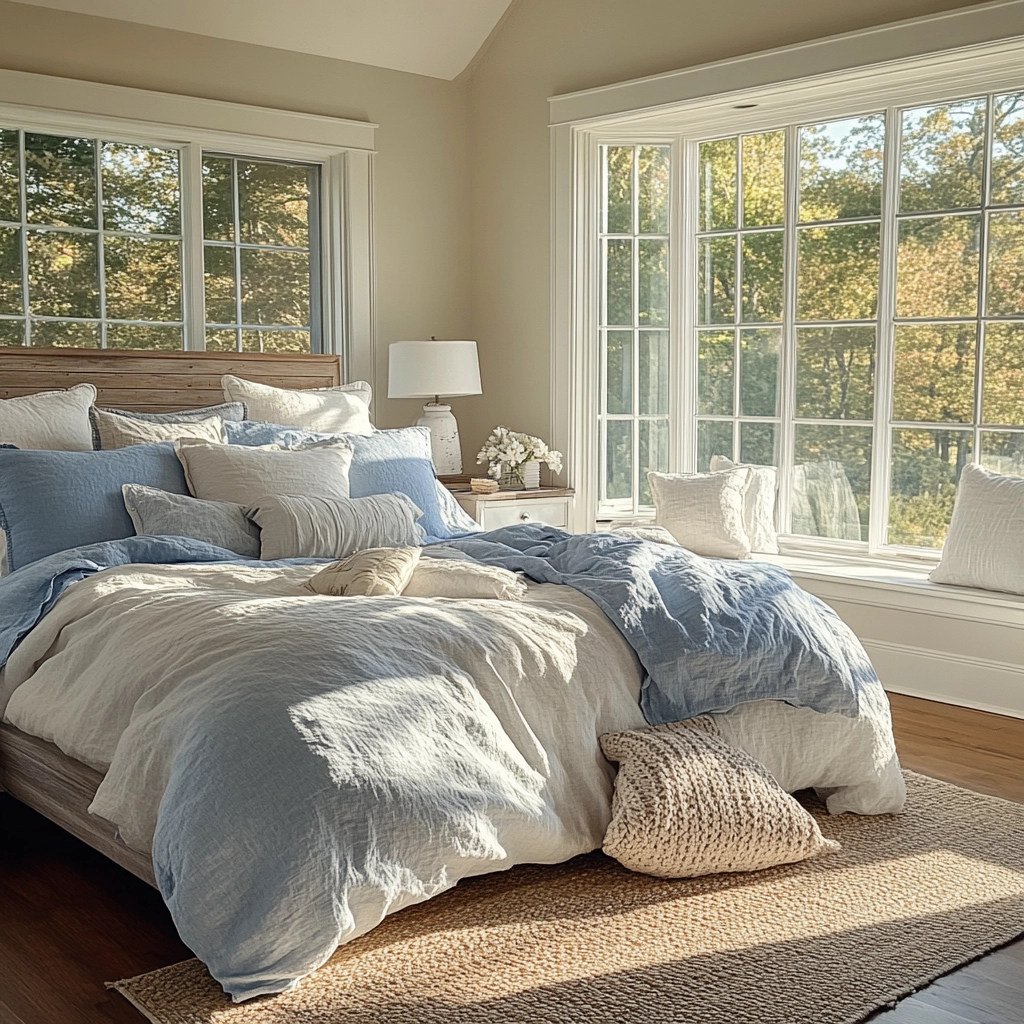 farmhouse chic bedroom 26