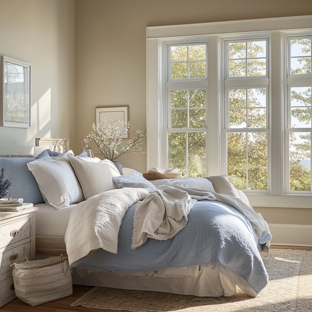 farmhouse chic bedroom 27