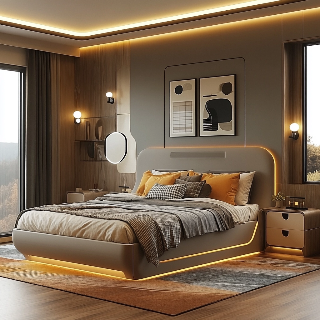 farmhouse chic bedroom 48