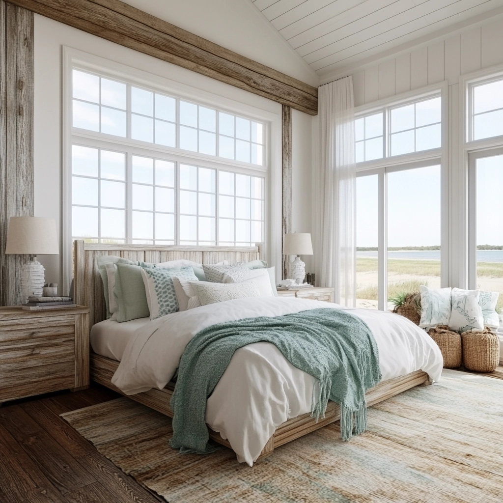 farmhouse chic bedroom decor 27