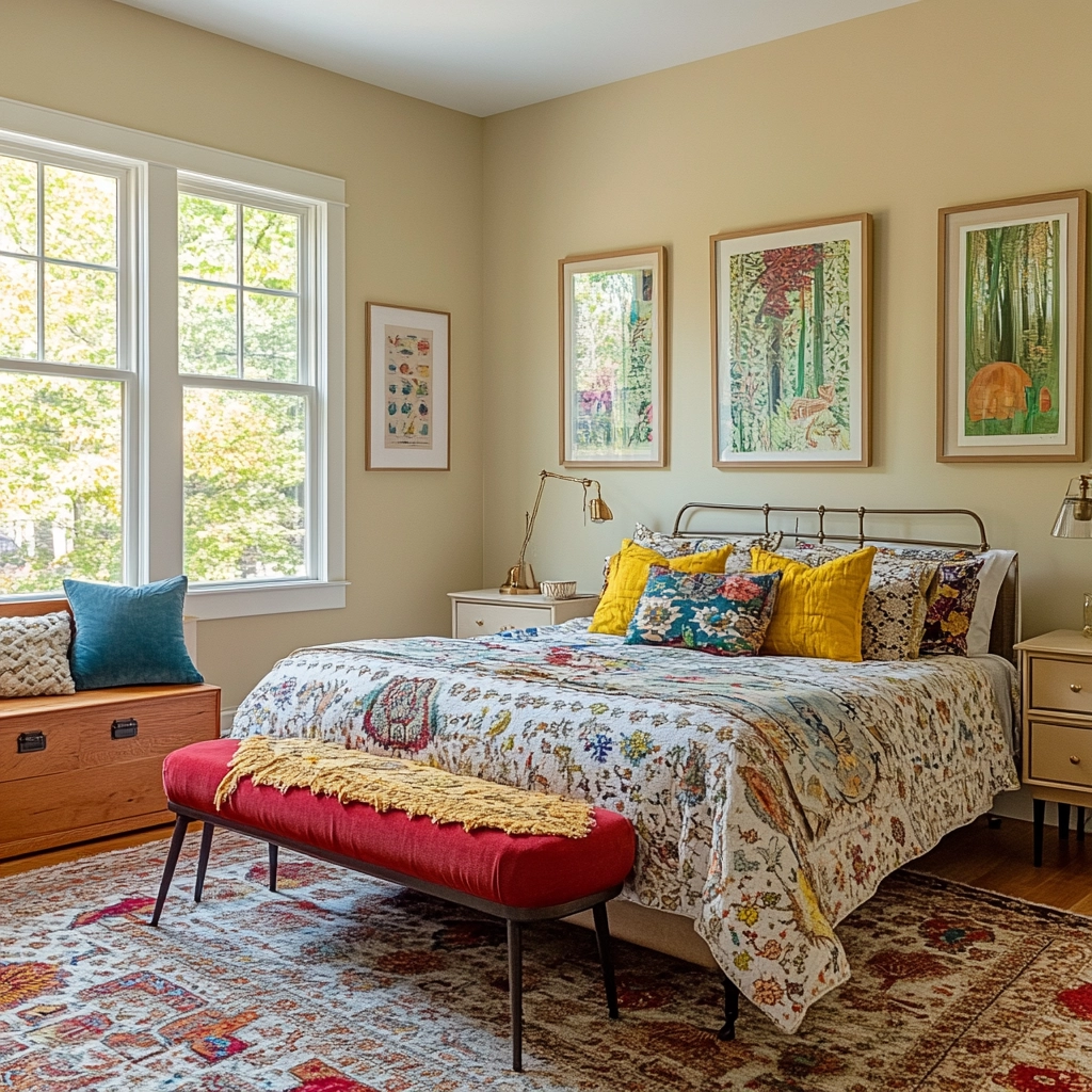 farmhouse chic bedroom decor 41
