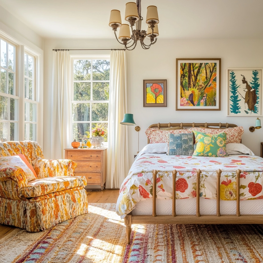 farmhouse chic bedroom decor 43
