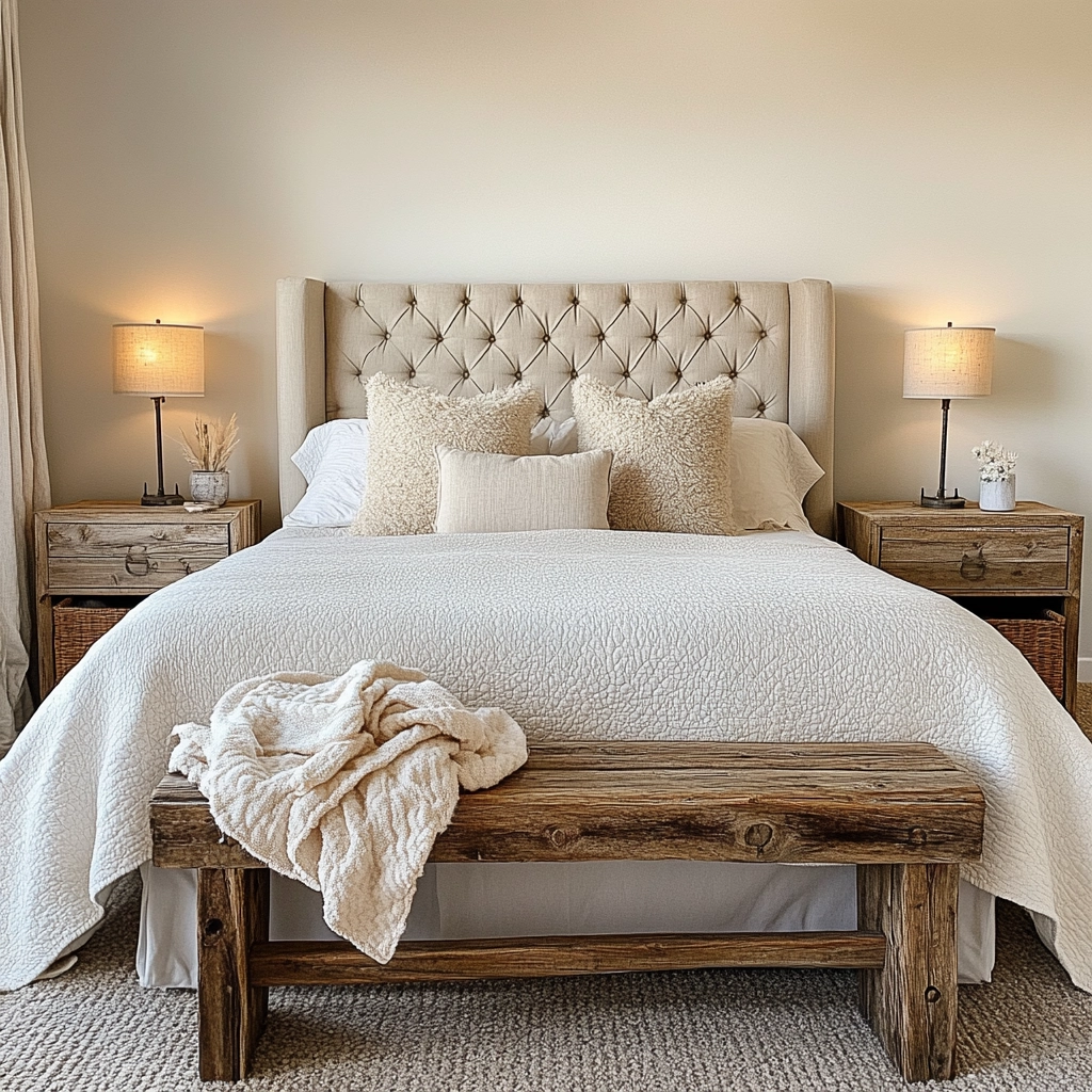 farmhouse chic bedroom ideas 11
