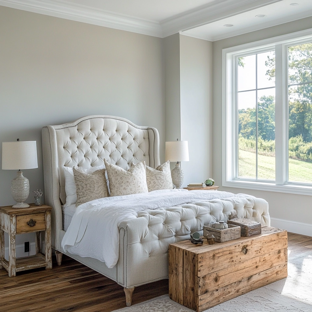 farmhouse chic bedroom ideas 38