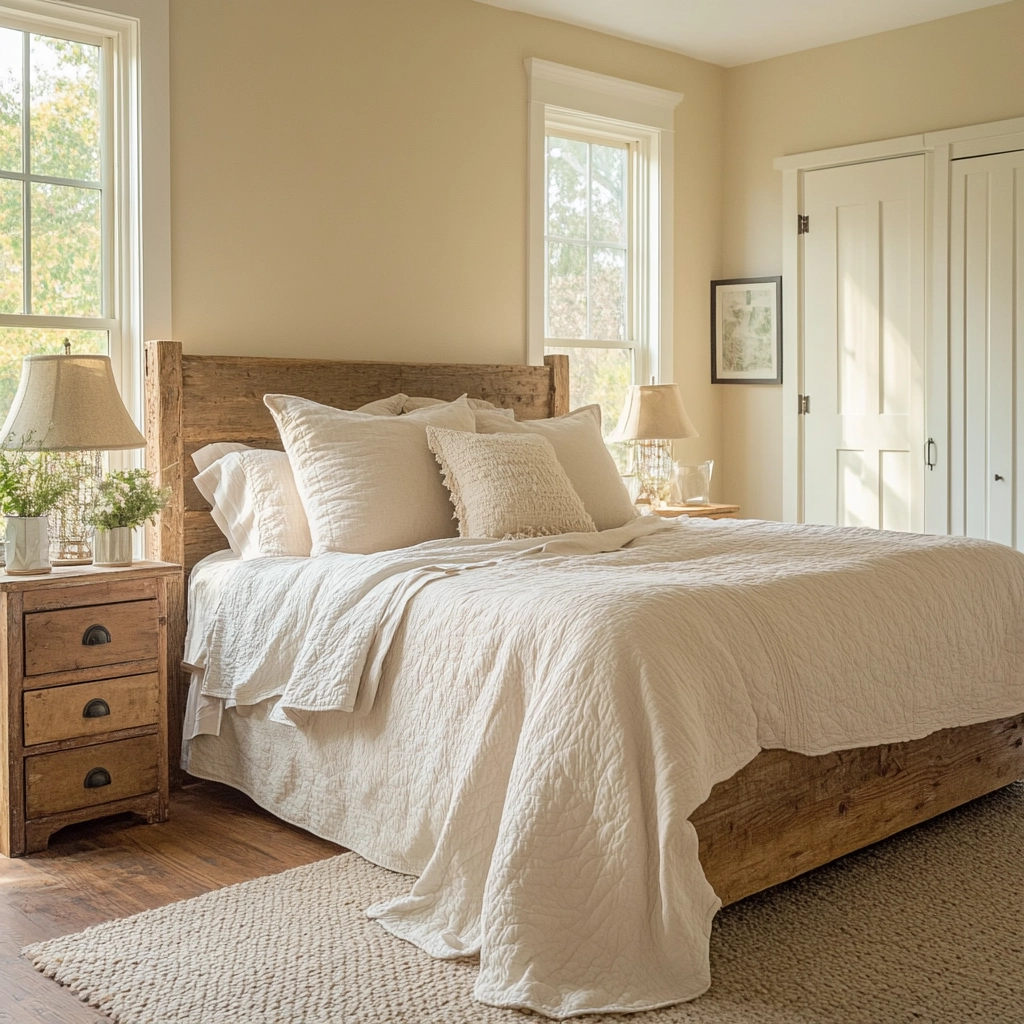 farmhouse chic bedroom ideas 4
