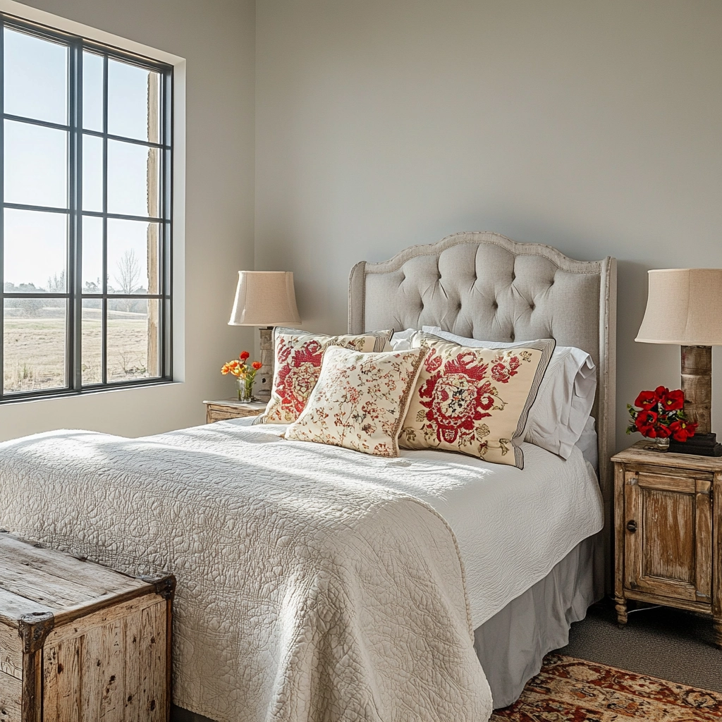farmhouse chic bedroom ideas 40