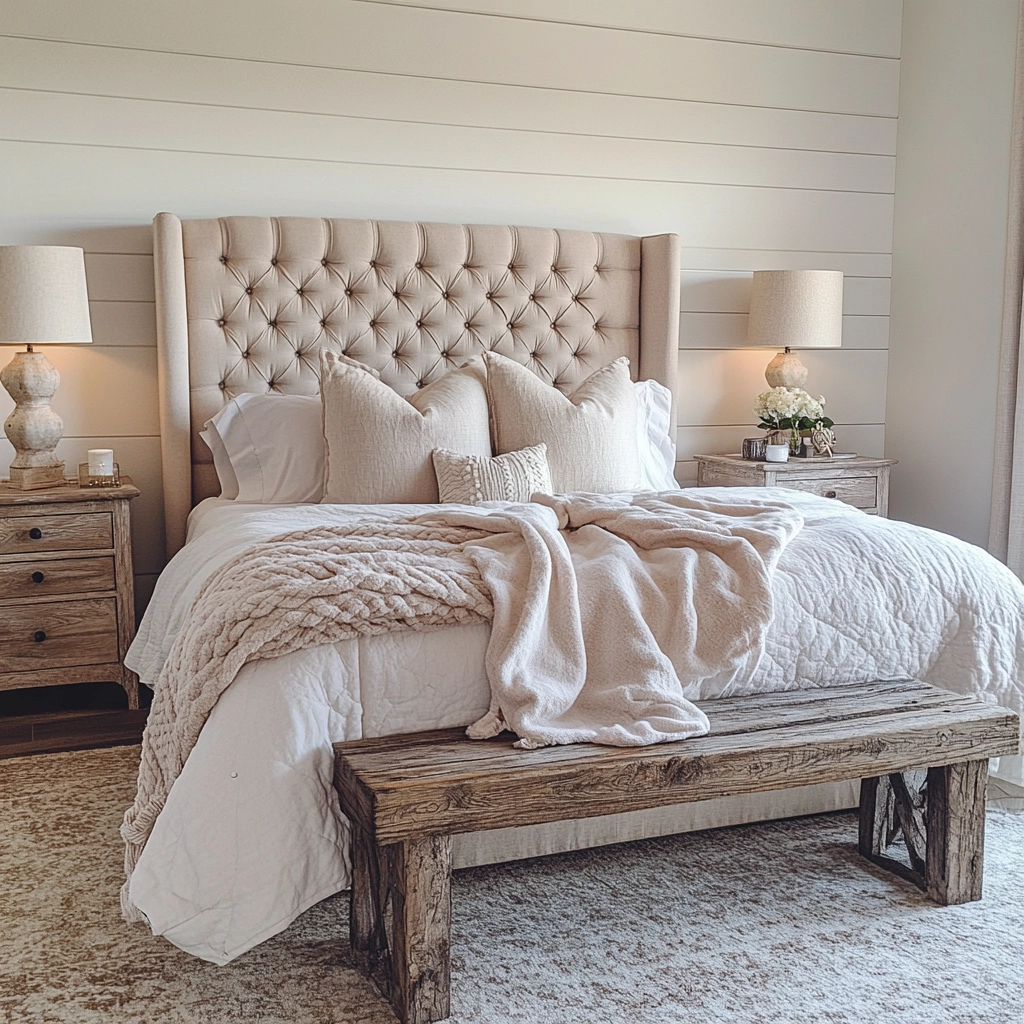 farmhouse chic bedroom ideas 9