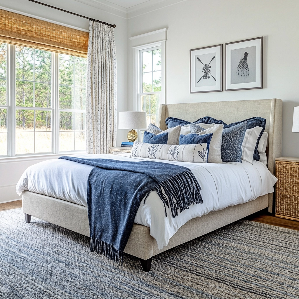 farmhouse coastal bedroom 73