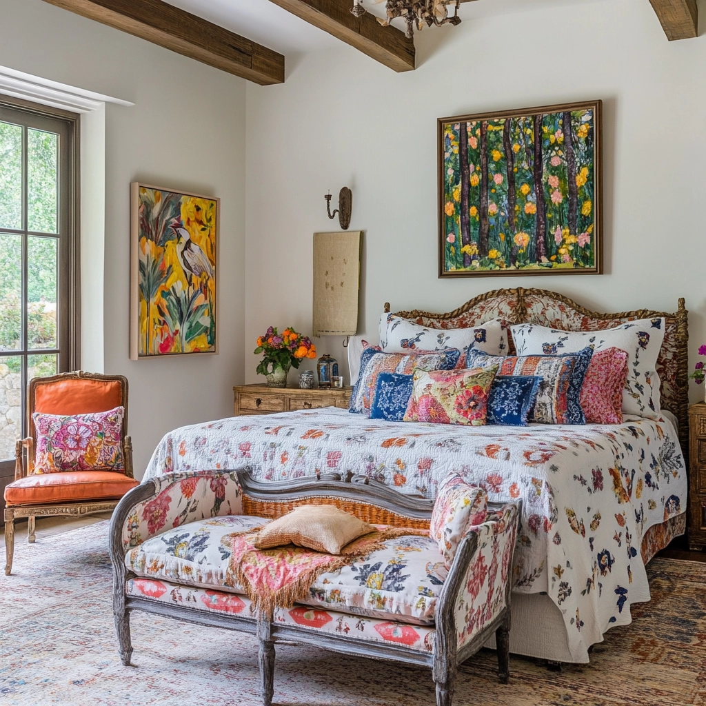 farmhouse cottage bedroom 37