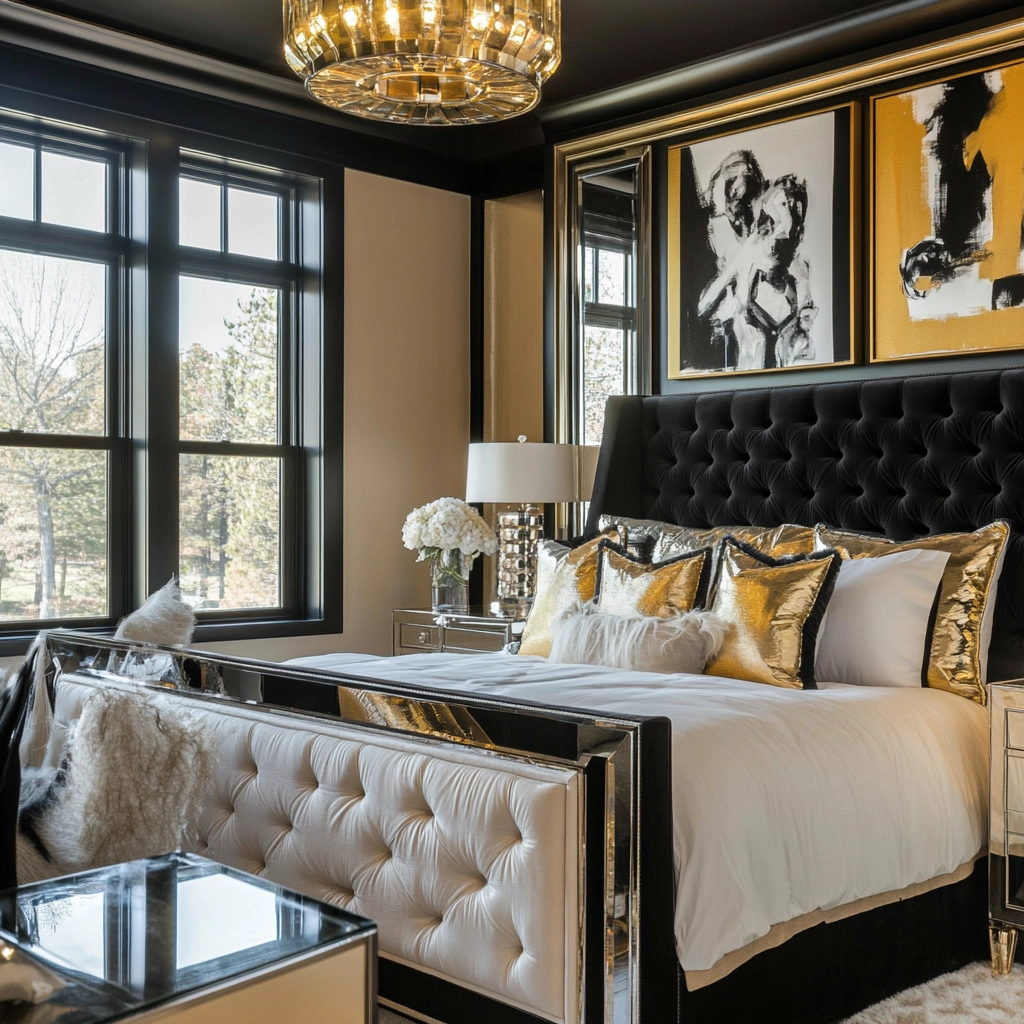farmhouse glam bedroom 33
