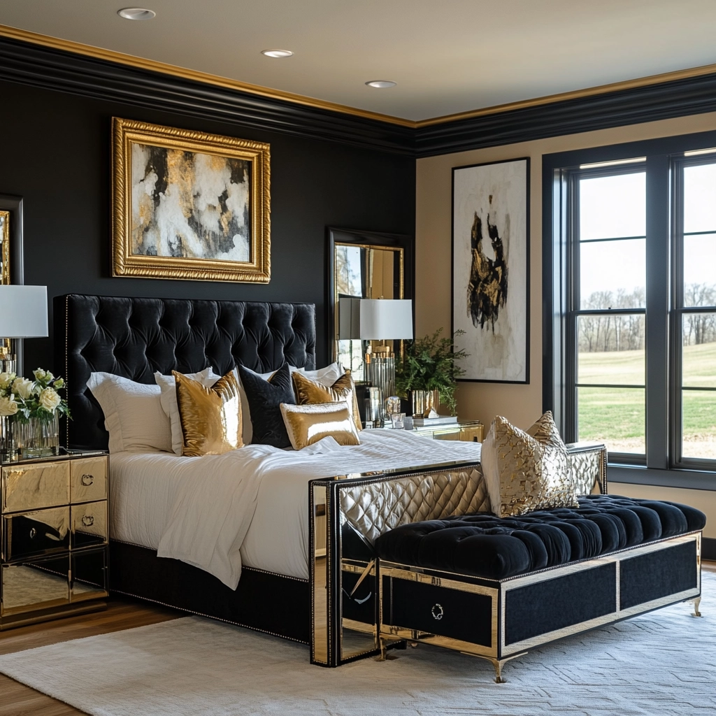 farmhouse glam bedroom 34
