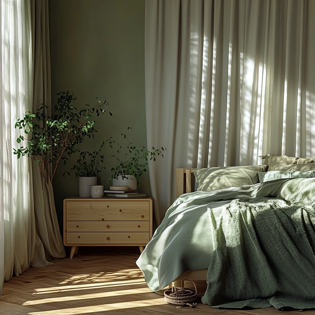 farmhouse green bedroom 10