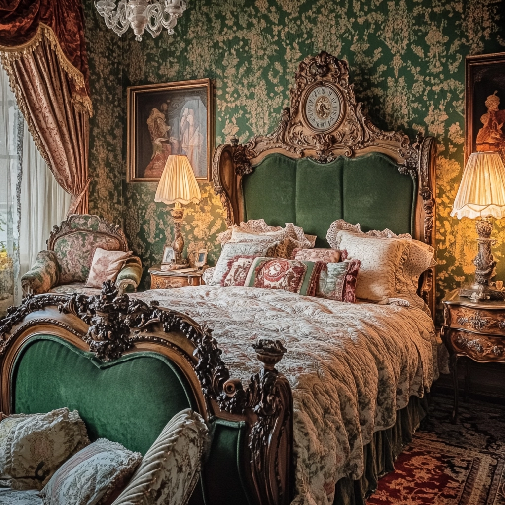 farmhouse green bedroom 20