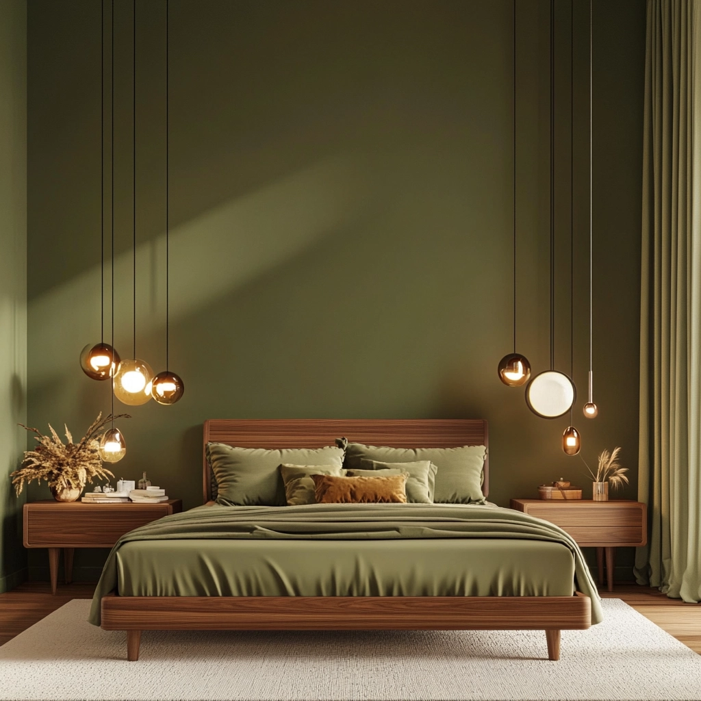 farmhouse green bedroom 33