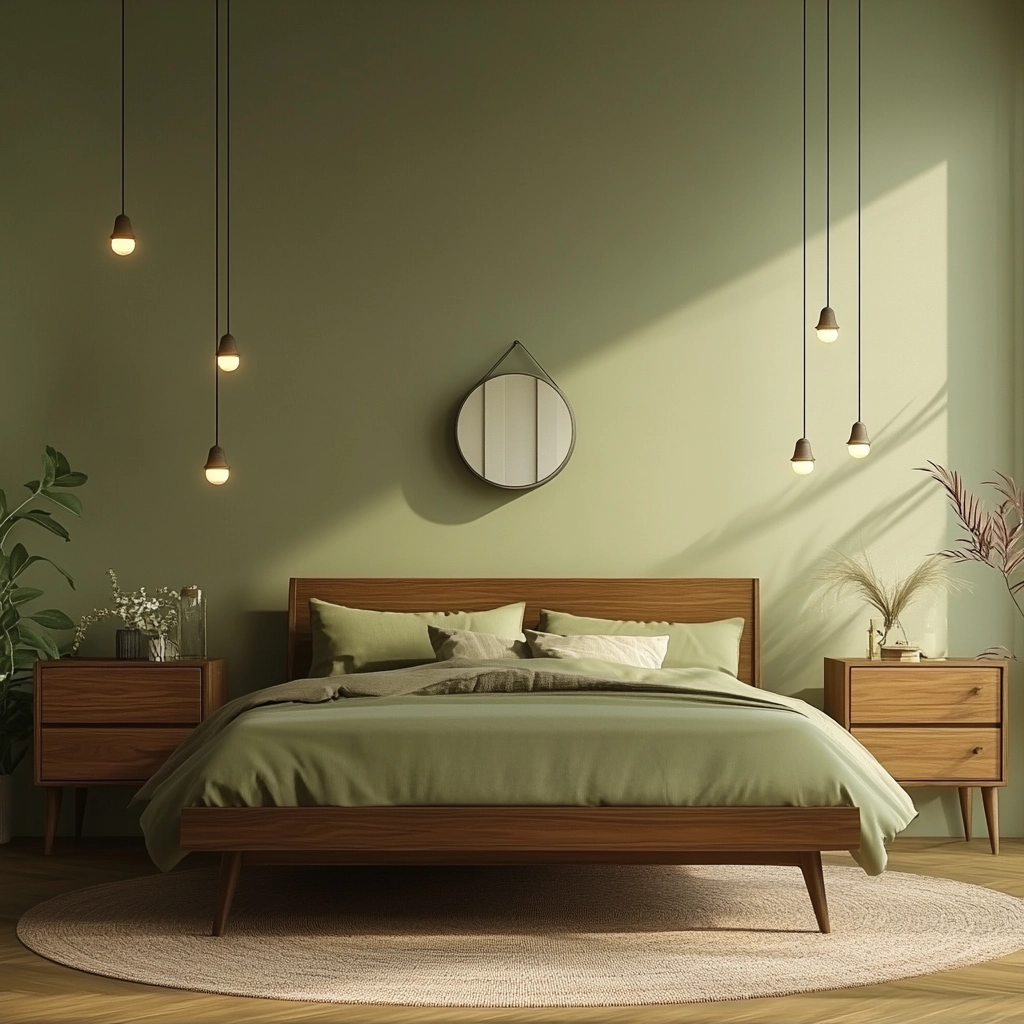 farmhouse green bedroom 35