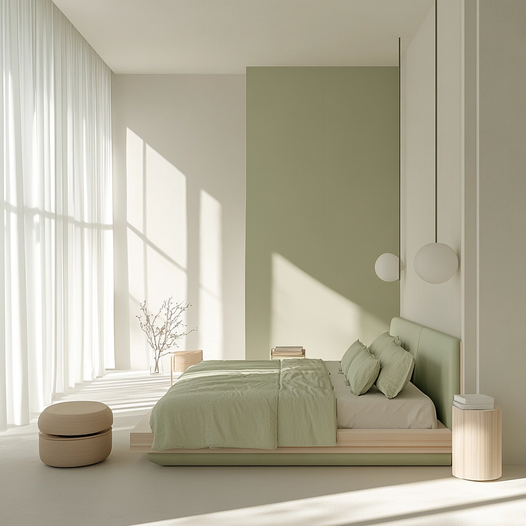 farmhouse green bedroom 40