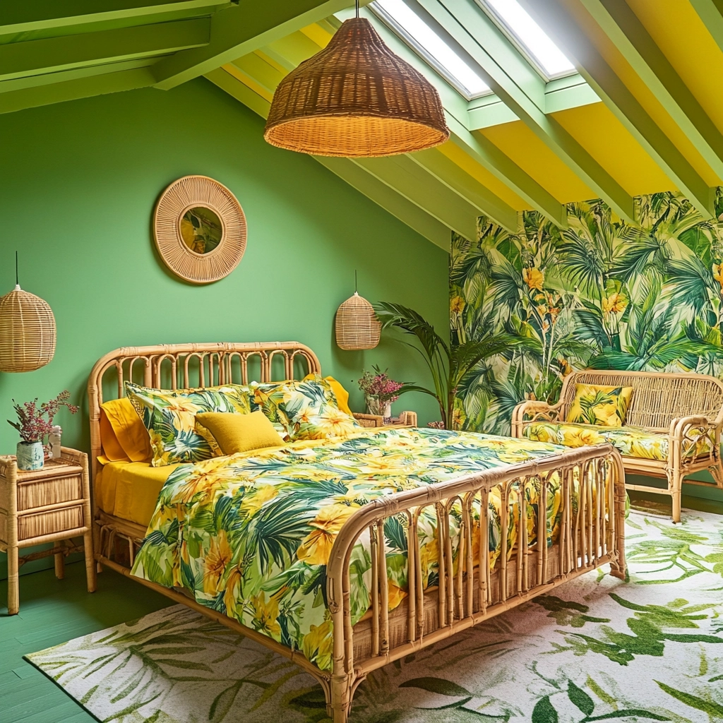 farmhouse green bedroom 41