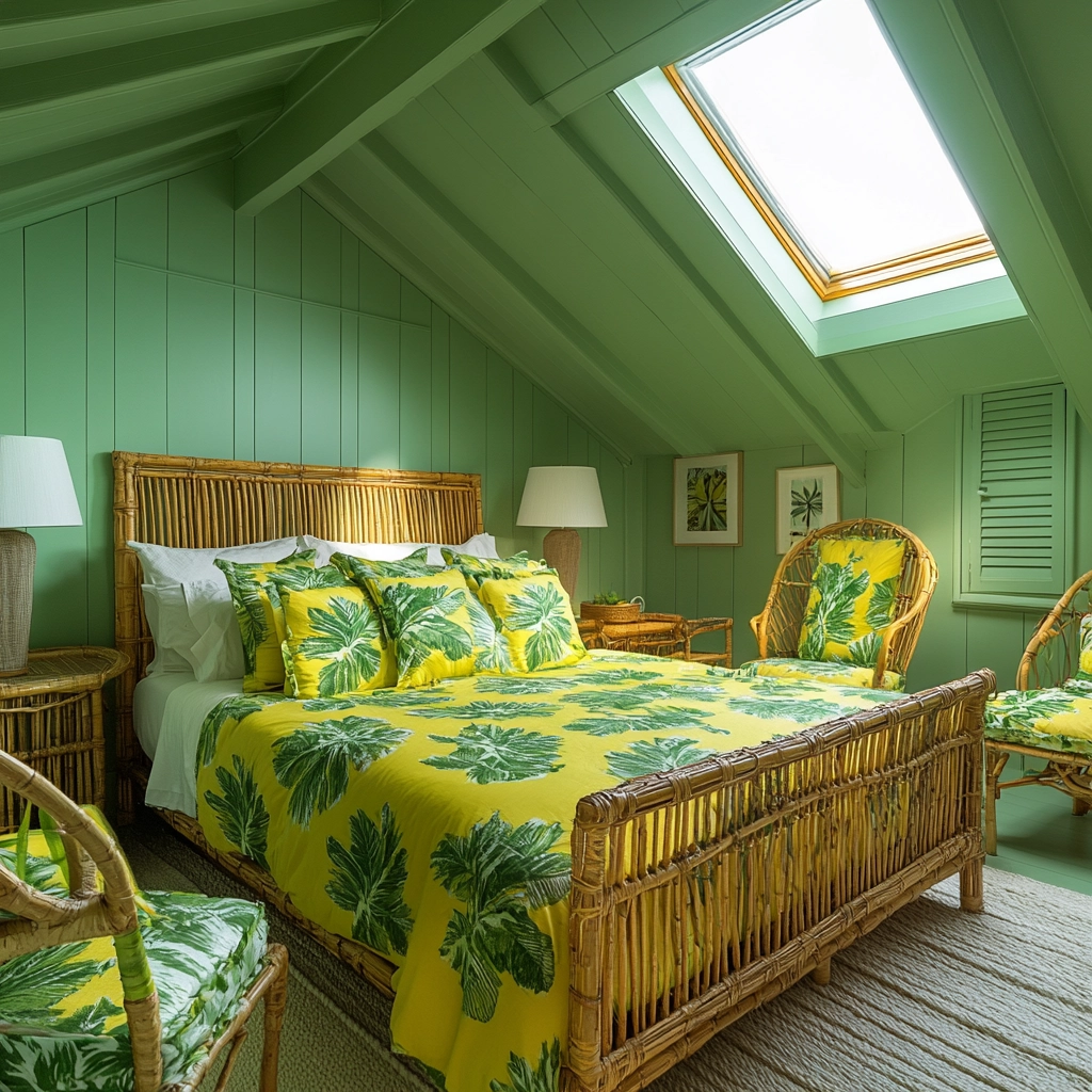 farmhouse green bedroom 42