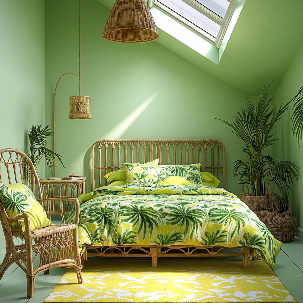 farmhouse green bedroom 44