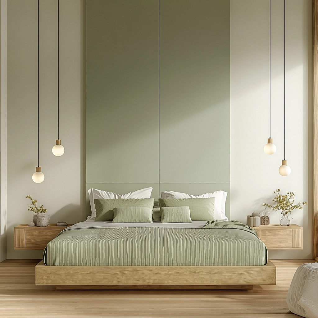 farmhouse green bedroom 5