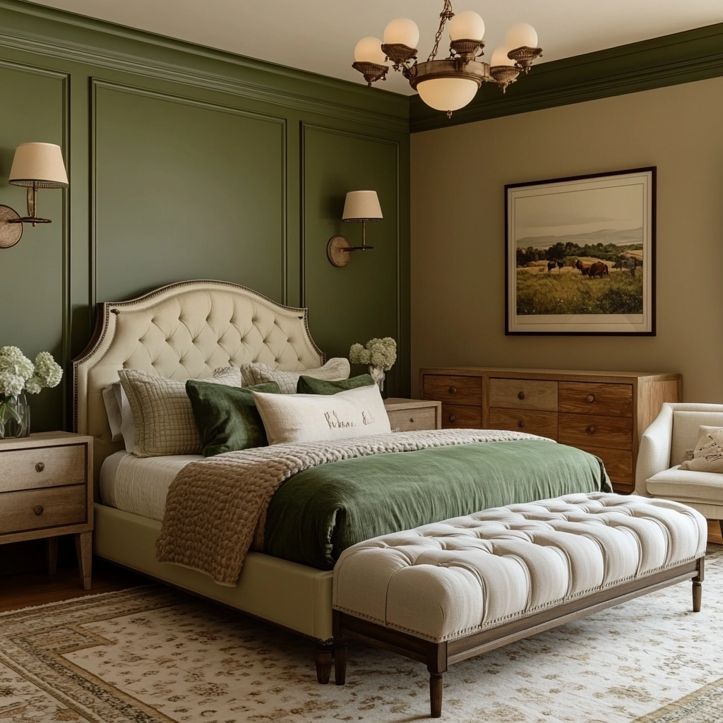farmhouse green bedroom 66
