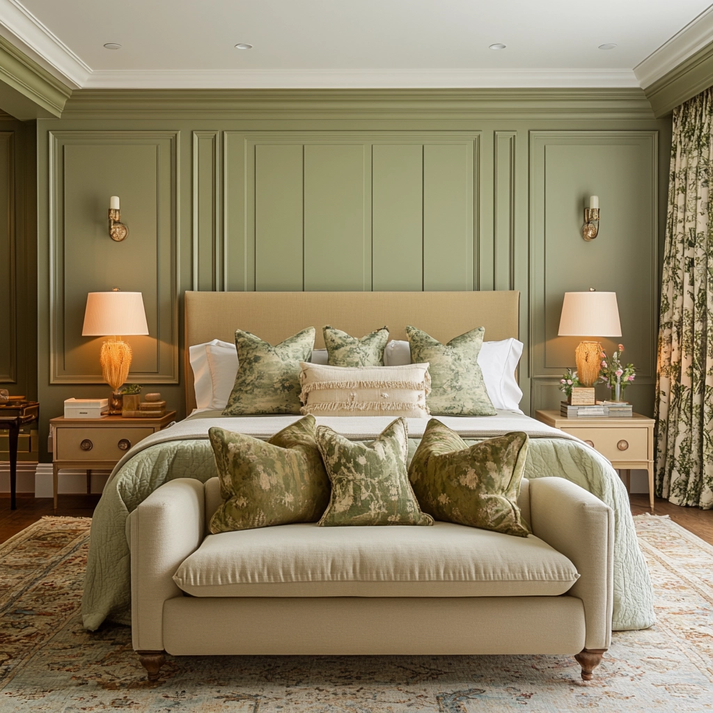 farmhouse green bedroom 67