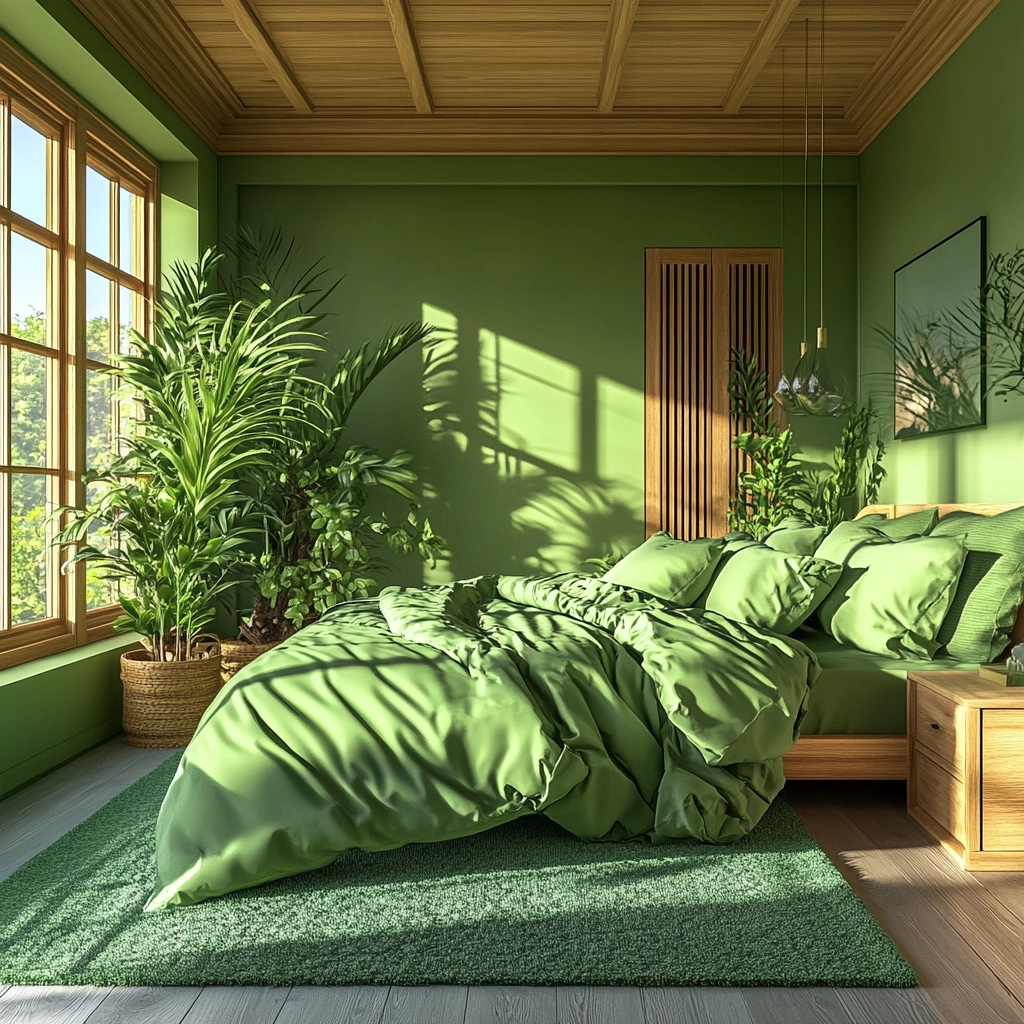farmhouse green bedroom 72
