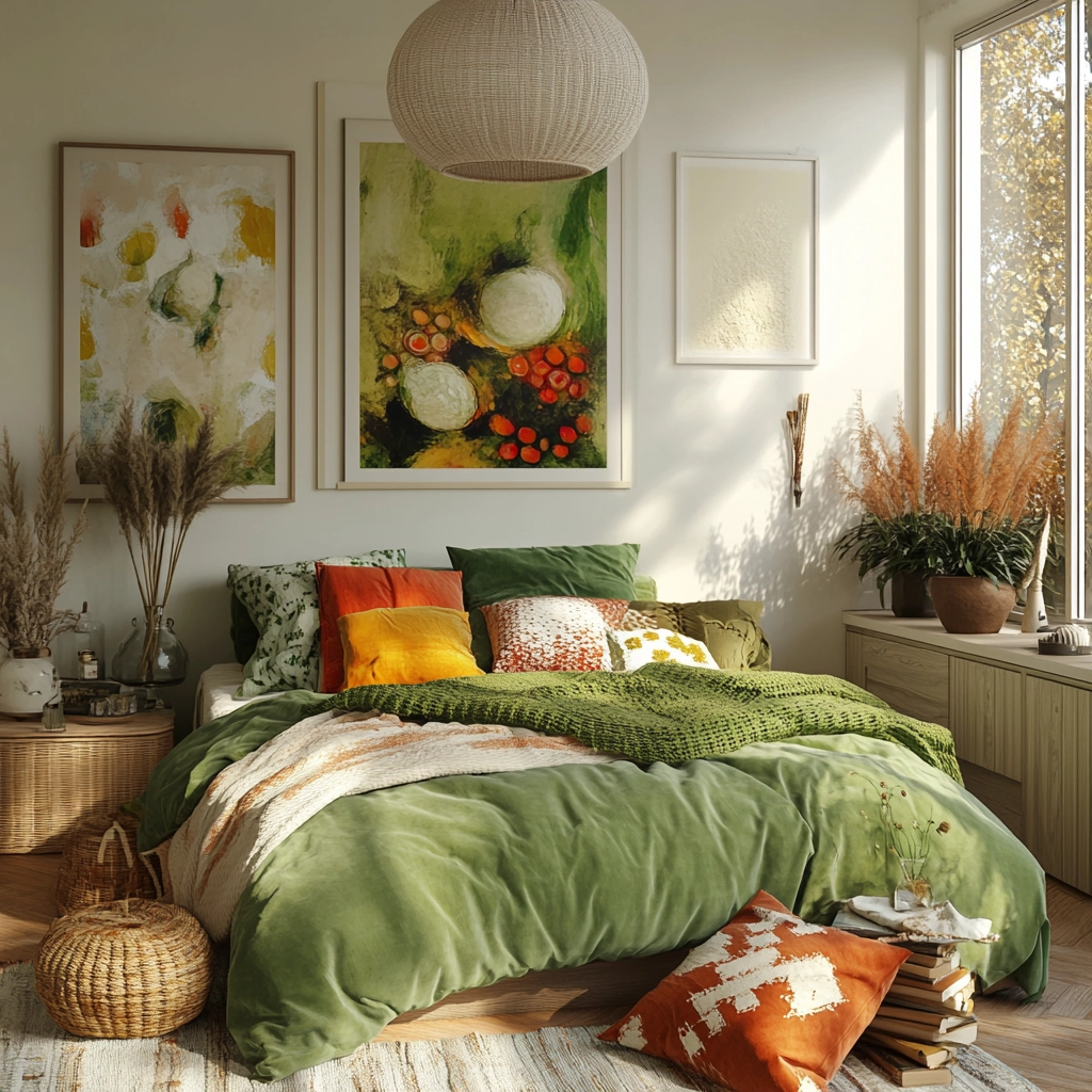 farmhouse green bedroom 78